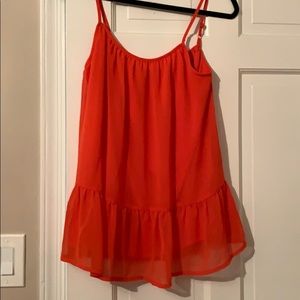 Peplum tank top